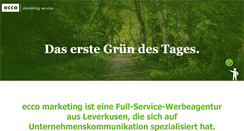 Desktop Screenshot of ecco-marketing.de