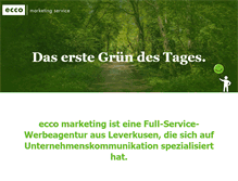Tablet Screenshot of ecco-marketing.de